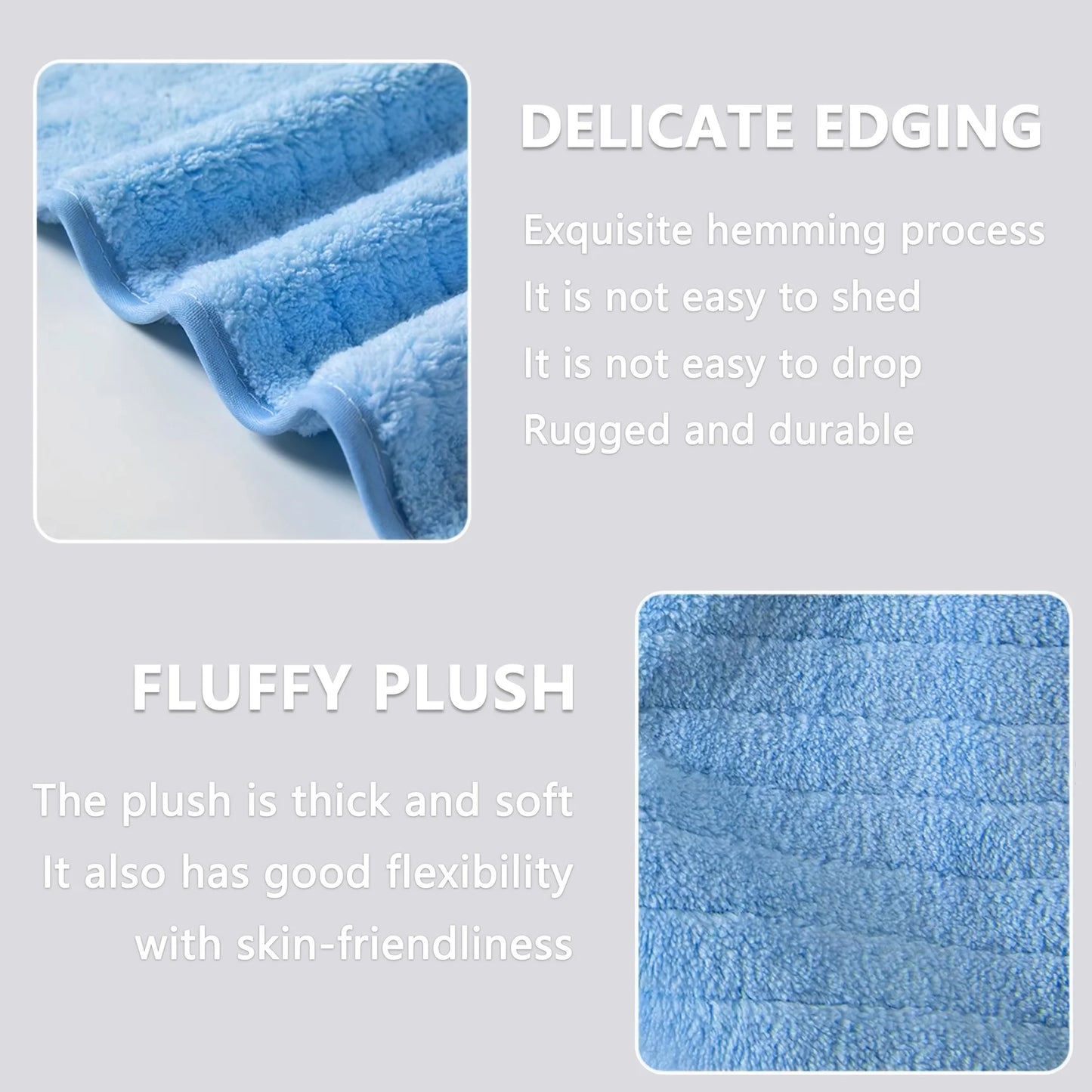 Ultra-Soft Pet Bathrobe Towel. Quick Dry Absorbent Robe for Dogs & Cats