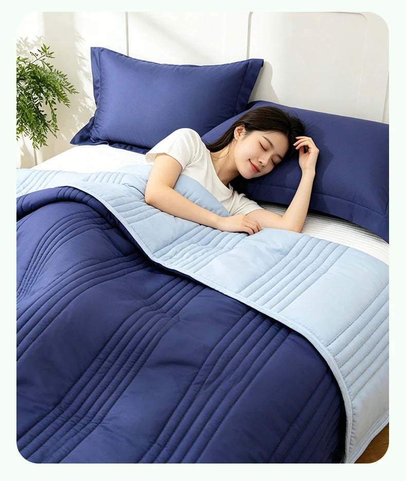 Elegant Solid Color Quilted Bedspread Set