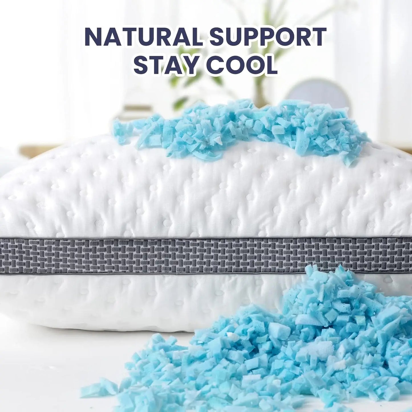 BedStory Cooling Memory Foam Pillow CertiPUR US Certified