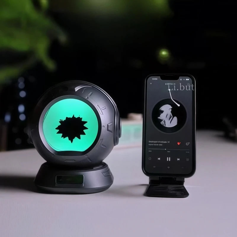 Ferrofluid Speaker, Dancing Ferrofluid Speaker with 2 Adjustable Modes and Colorful Lights