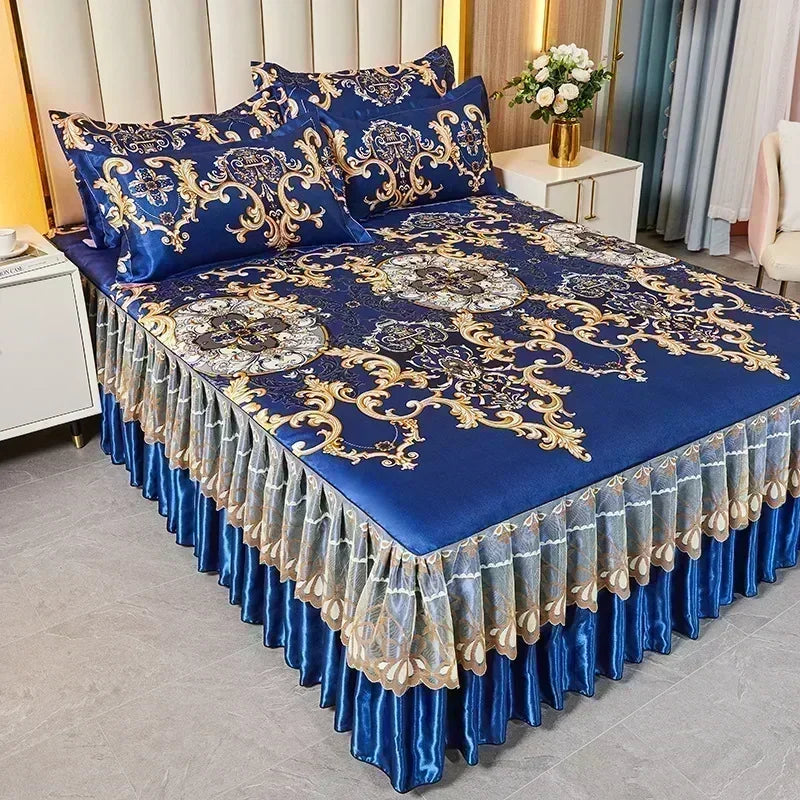 3-Piece Elegant Patterned Bedspread Set