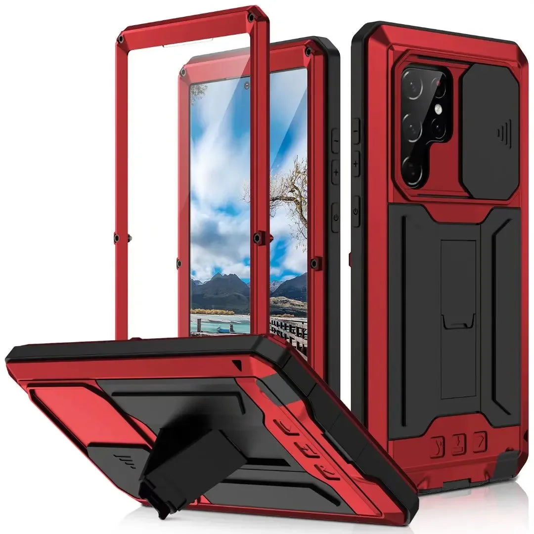 Military-Grade Full-Body Rugged Case for Samsung Galaxy S24 Series . Heavy Duty Shockproof Protective Phone Cover with Built-In Stand