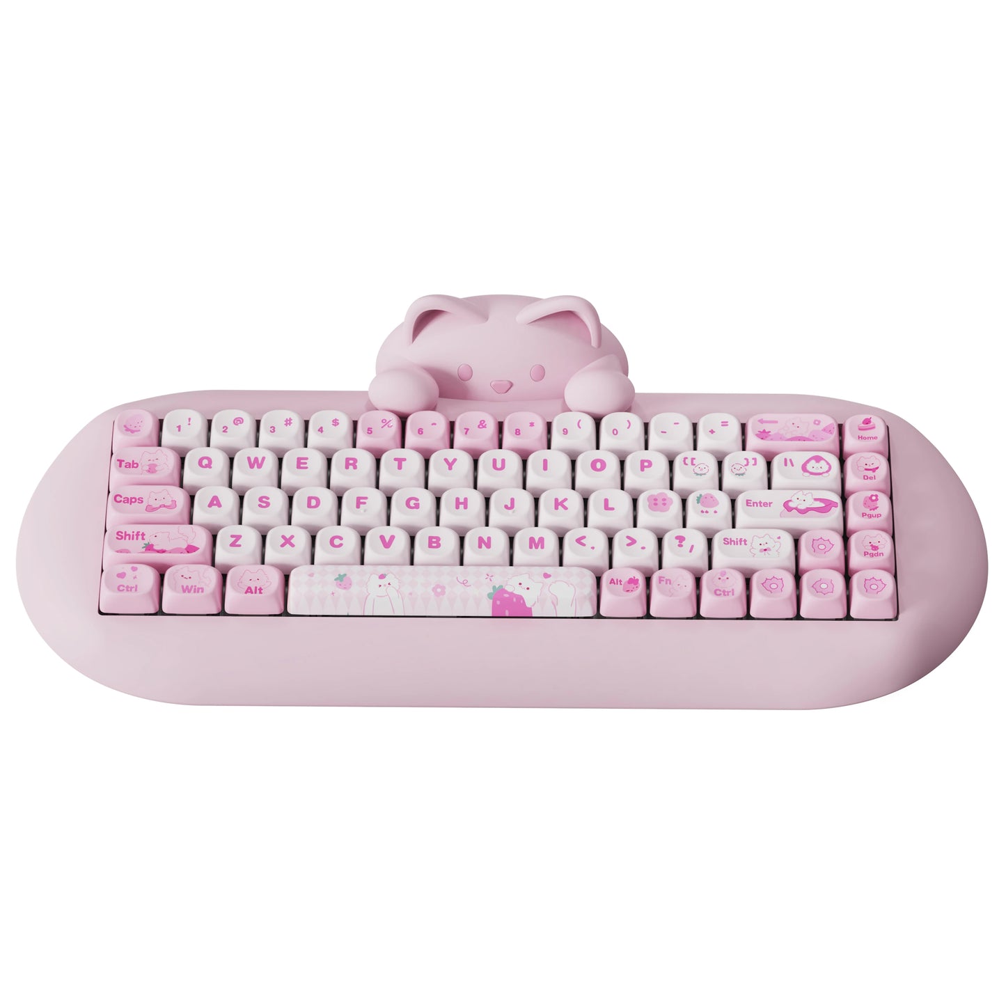 YUNZII C68 Wireless RGB Mechanical Keyboard .Cute Cat Edition