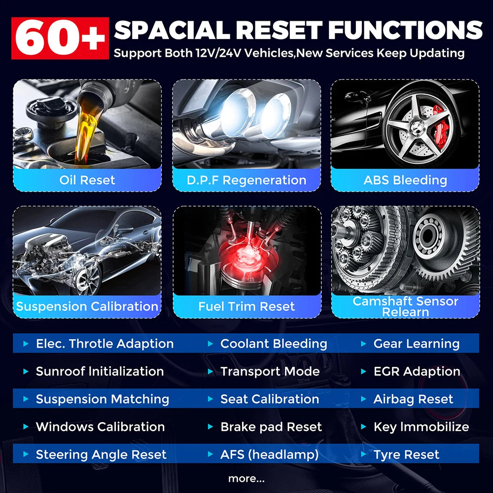 [2025 ALL-IN-ONE 12V Vehicles  & 24V truck tool ] LAUNCH X431 PRO3S+ SmartLink HDIII HD3 Heavy Duty Truck OBD Diagnostic Scanner