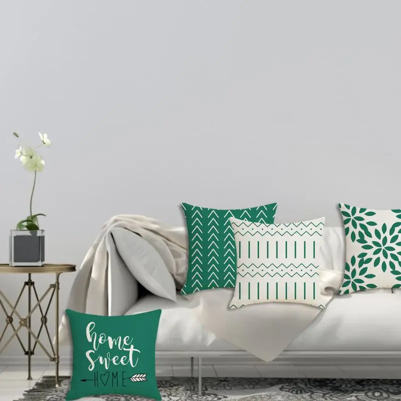 4PCS Throw Pillow Covers 18x18Inch Decorative Pillow Covers Soft Navy Blue Pillowcases for Couch Sofa Bed Home Boho Decor Accent