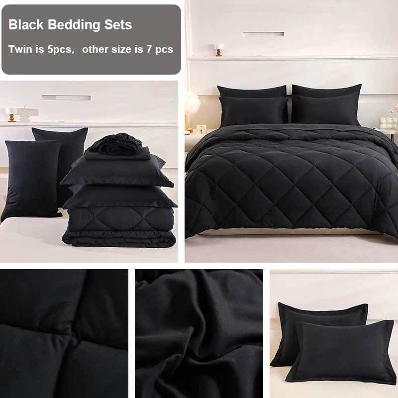 Queen Size Comforter Sets - Home Bedding Set with Blanket And Bed Sheets for Extra Comfort And Warmth - Bedroom Decor