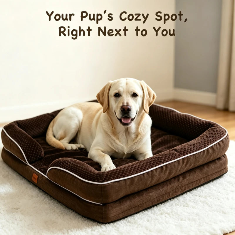 Orthopedic Dog Bed for Small & Medium Dogs – Removable Washable Cover