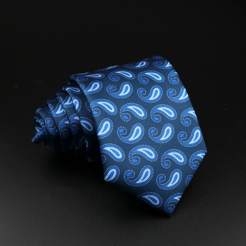 51 Styles Men's Silk Ties Jacquard Striped Plaid Floral Necktie Accessories Daily Wear Shirt Suit Cravat Wedding Party Gift
