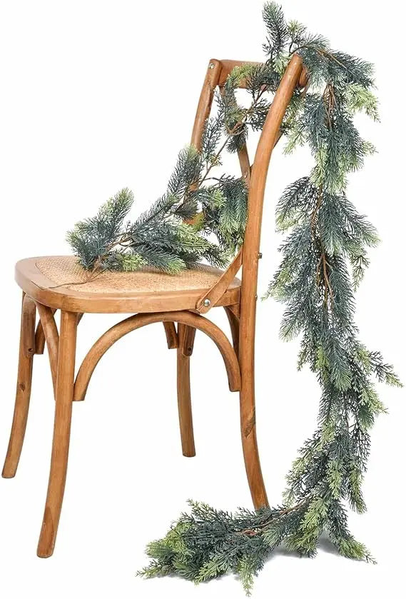 Pine Christmas Garland Six Foot Artificial Greenery Decor