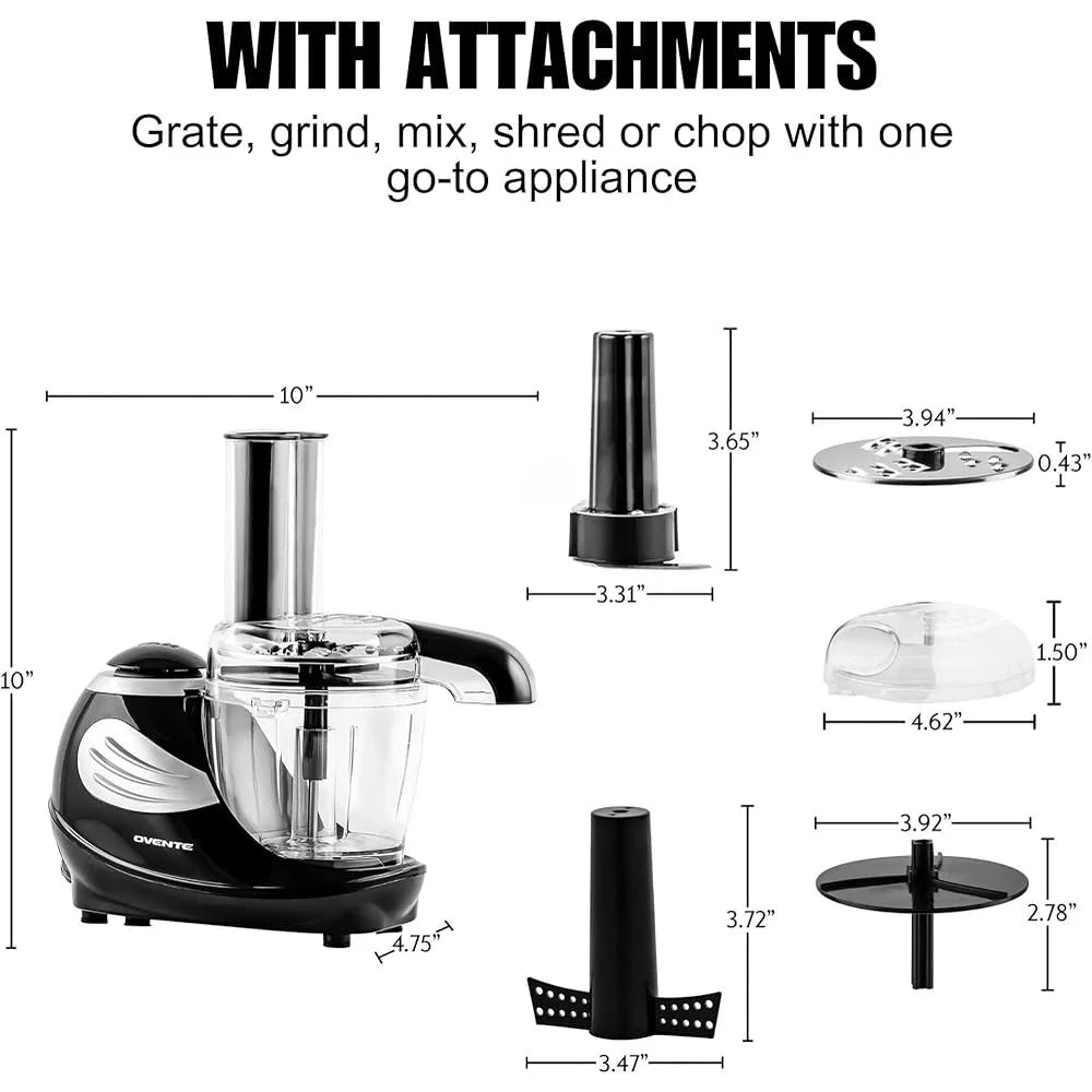 1.5 Cup Electric Food Chopper Mini Food Processor One Touch Control Stainless Steel Blade Ideal Chopping Vegetables Herbs Nuts