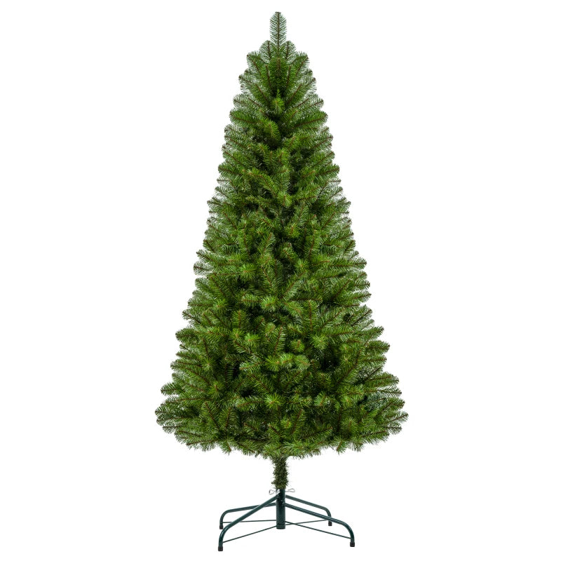 7FT Classic Green Artificial Christmas Tree  775 Tips with Full PVC Branches for Holiday Décor