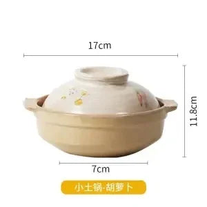 Ceramic Crock Pot Casserole Dish with Lid | Soup & Stew Cooking Pot