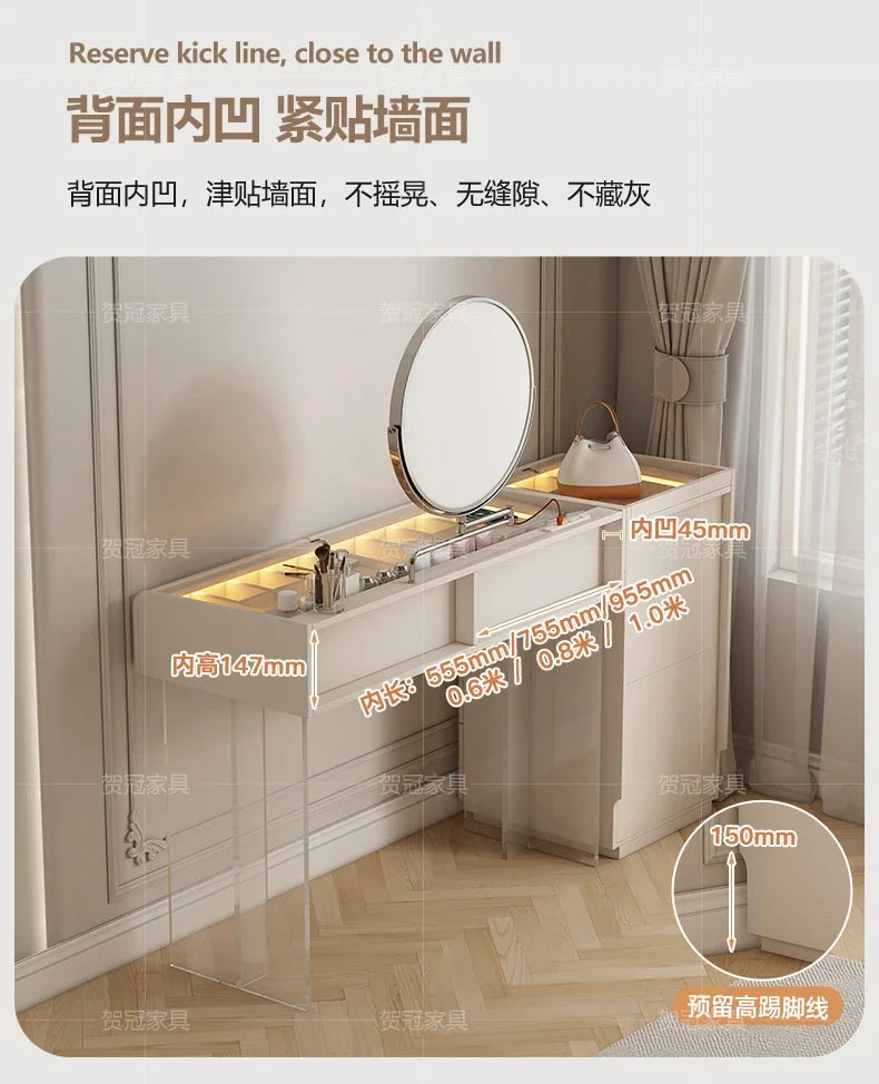 Furniture Luxury Modern Makeup Home Bedroom Items Salon Bedside Table Dresser Vanity Desk Room Woman Tocadores Dressing Girls