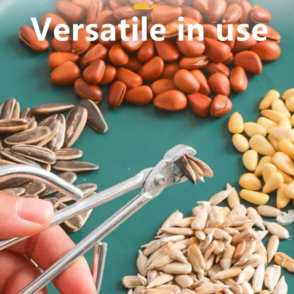 Stainless Steel Nutcracker Tool.  Easy Chestnut Cutter & Walnut Opener