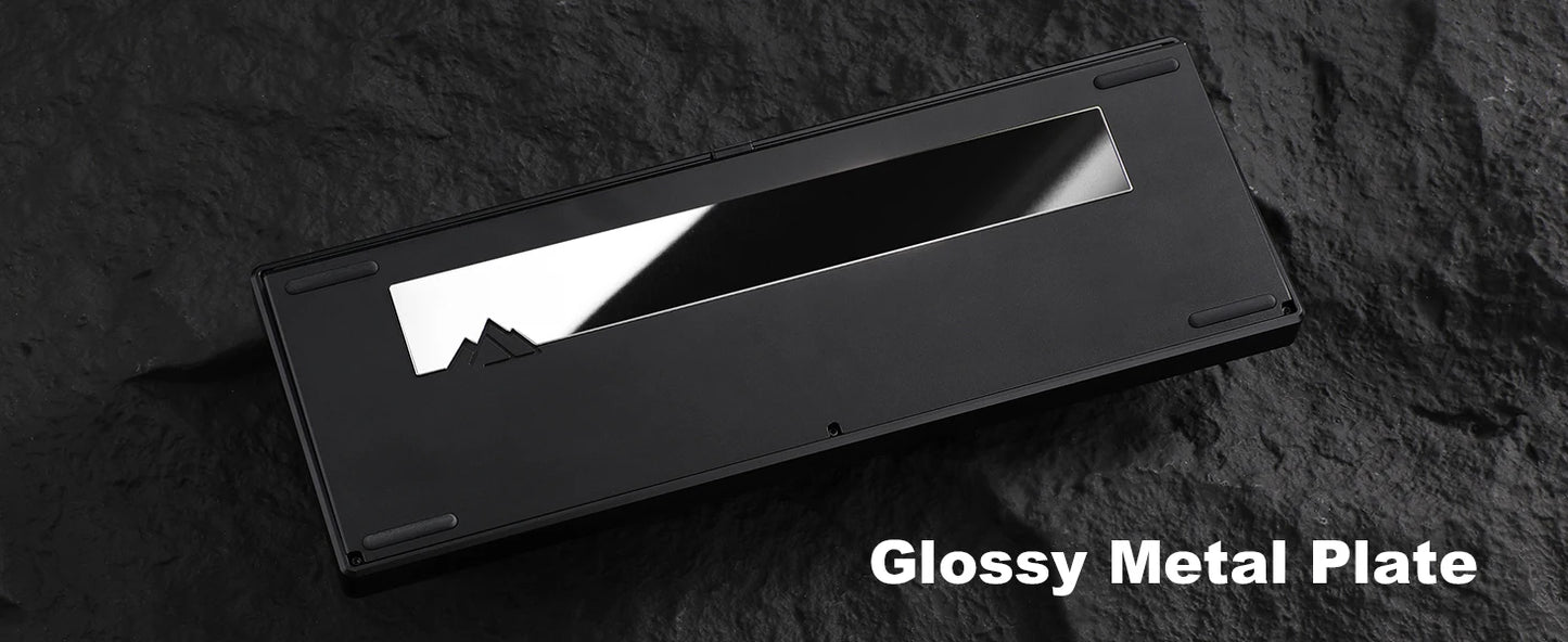 YUNZII AL68 Silver Wireless Custom Mechanical Keyboard, QMK/VIA Aluminum Keyboard, Hot Swap Gasket Gaming Keyboard with Knob