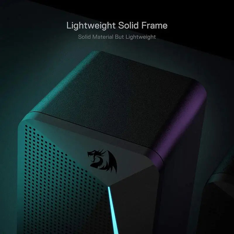 Redragon GS510 Waltz RGB Desktop Speakers . 2.0 Stereo Gaming Speaker System  Description
