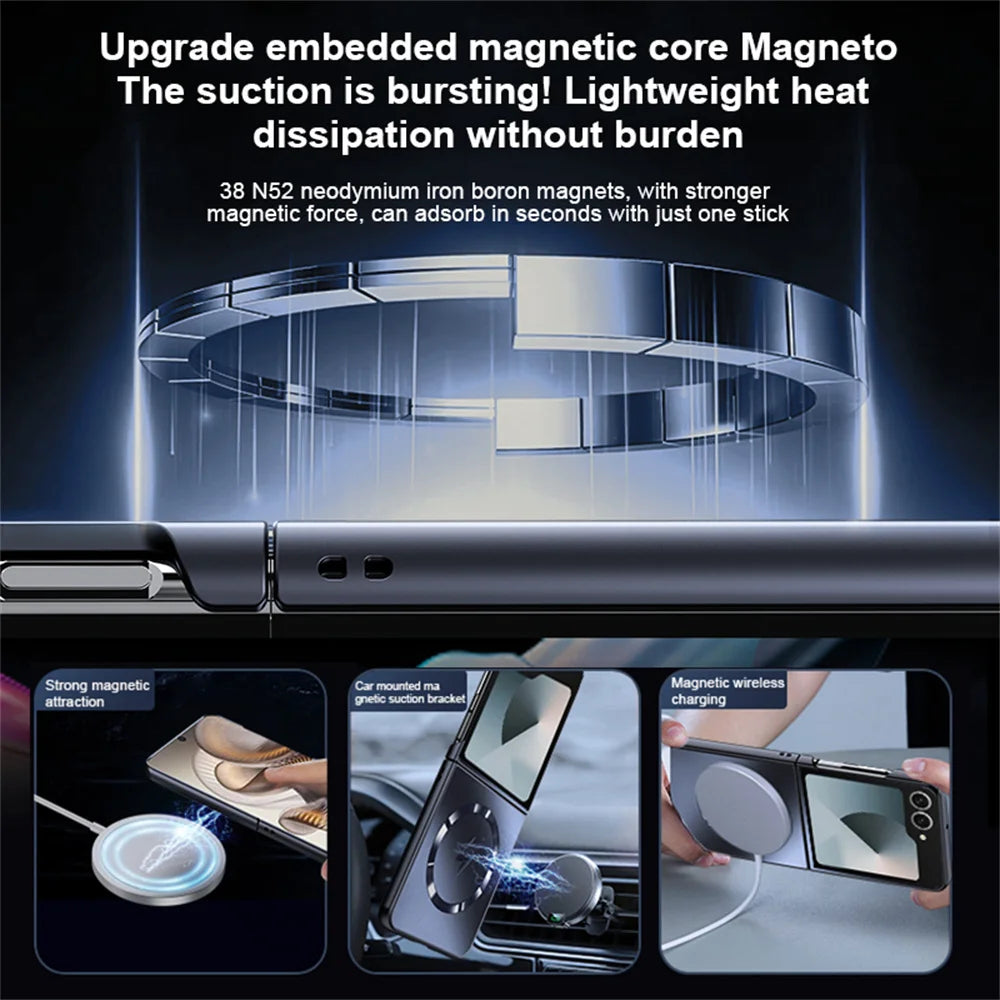 Luxury Frosted Mag Safe Case for Samsung Z Flip Series