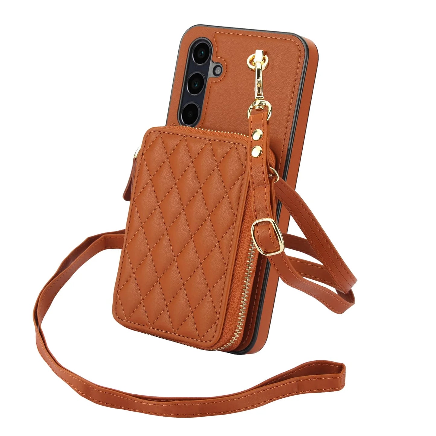 Luxury Crossbody Wallet Phone Case for Samsung Galaxy &nbsp;Card Holder, Strap, Shockproof Protection