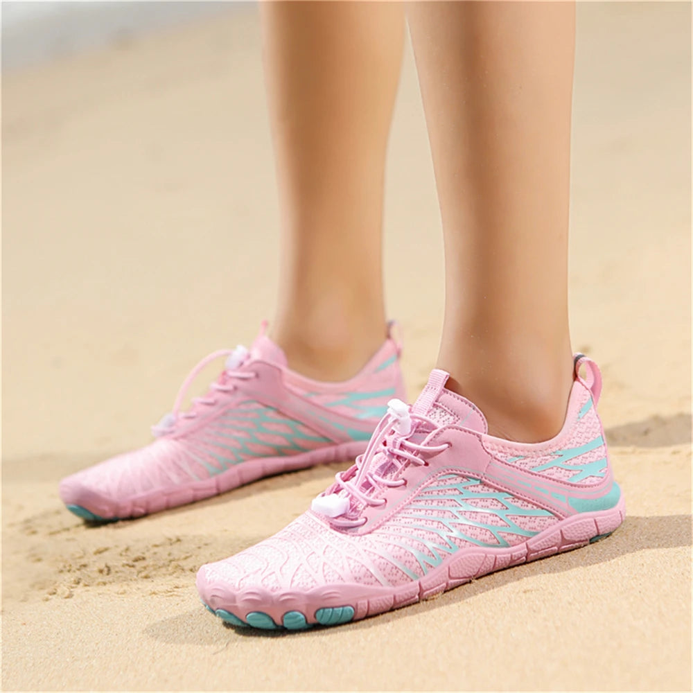 Unisex Quick-Dry Barefoot Water Shoes .Lightweight Beach, Pool & Outdoor Adventure Footwear