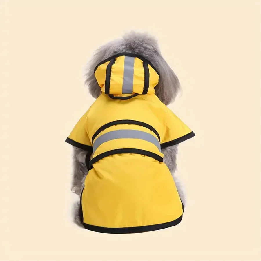 Keep Your Pet Dry And Comfortable - Adjustable Waterproof & Windproof Dog Raincoat!\';[