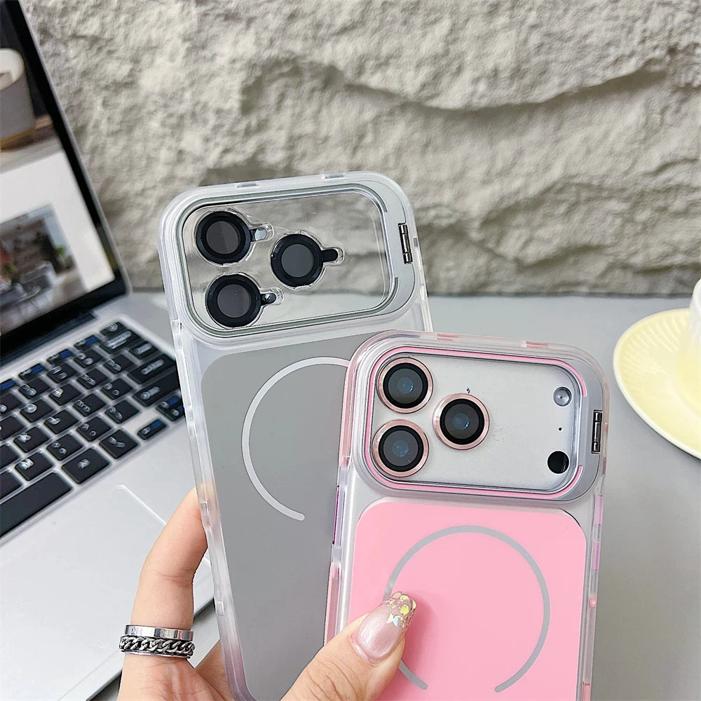 Matte Magnetic Shockproof Phone Case with Protective Bumper