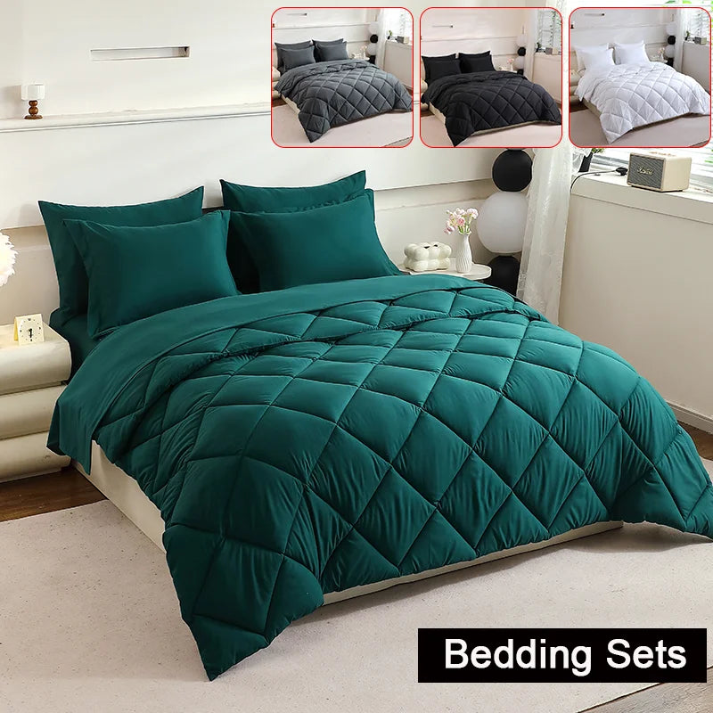 Queen Size Comforter Sets - Home Bedding Set with Blanket And Bed Sheets for Extra Comfort And Warmth - Bedroom Decor