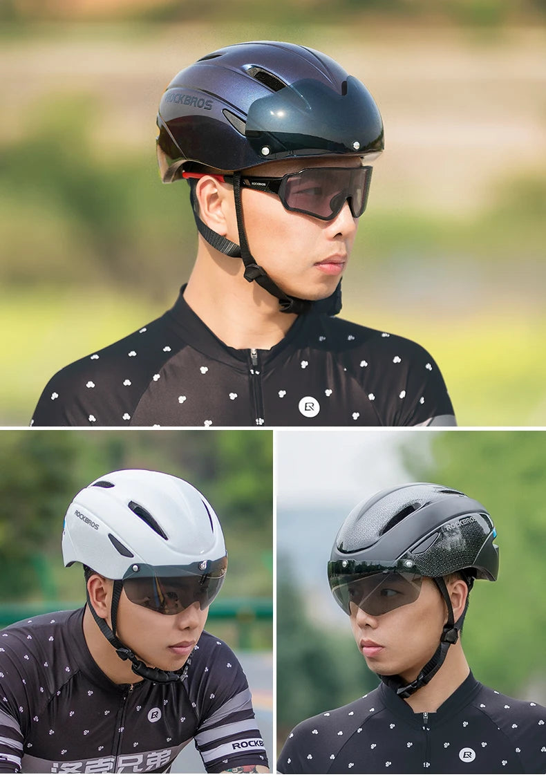 ROCBROS Adult Lightweight Cycling Helmet . Road & Mountain Bike Safety Helmet with Adjustable Fit and Ventilation
