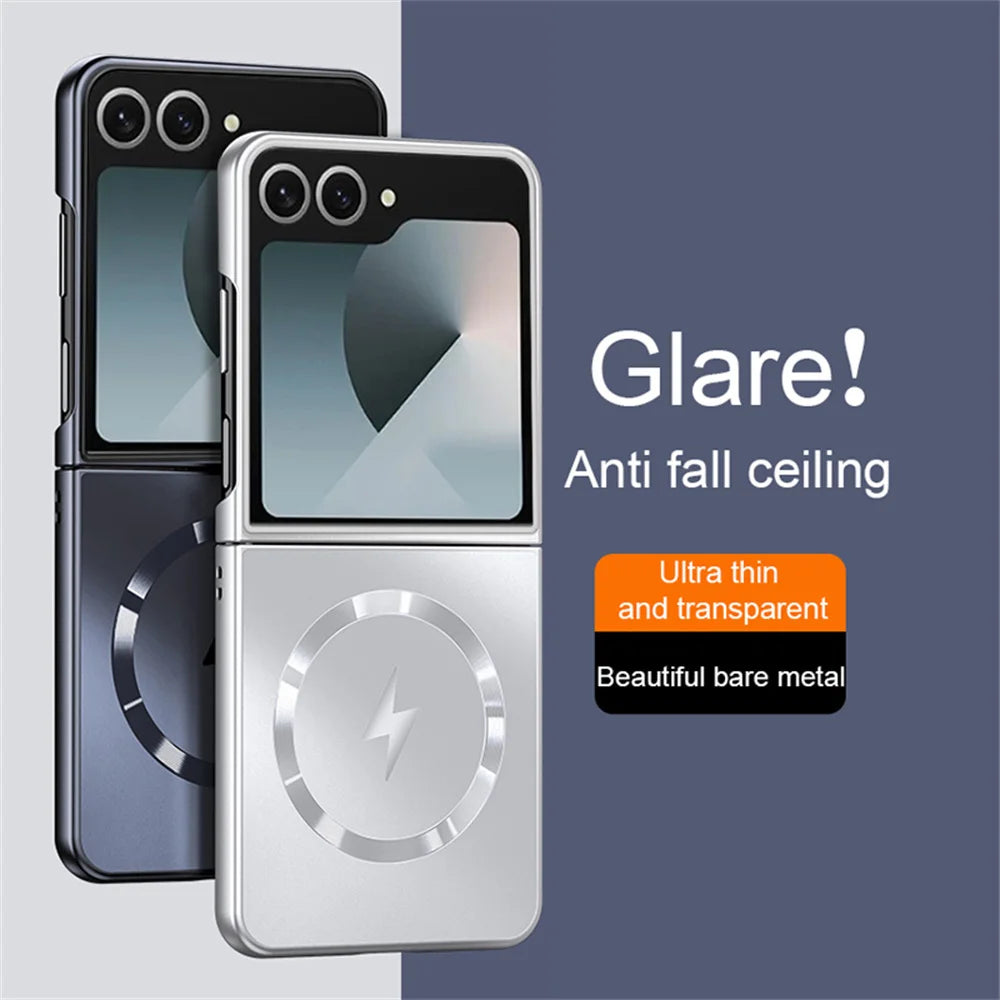 Luxury Frosted Mag Safe Case for Samsung Z Flip Series