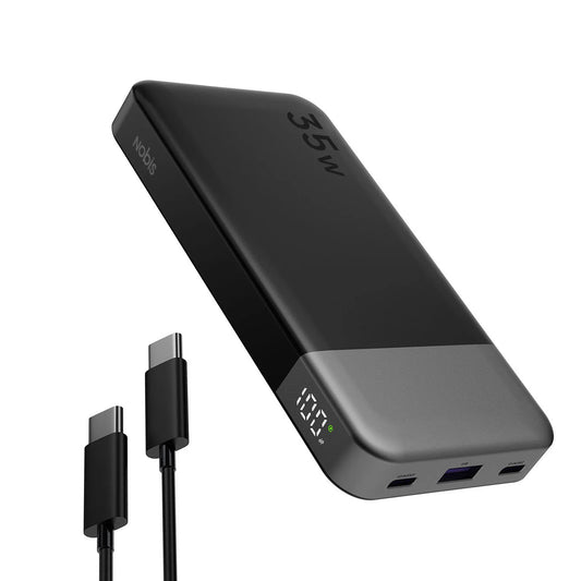 Nobis Mini Slim 10000mAh Power Bank  35W Fast Charging Portable Battery Pack