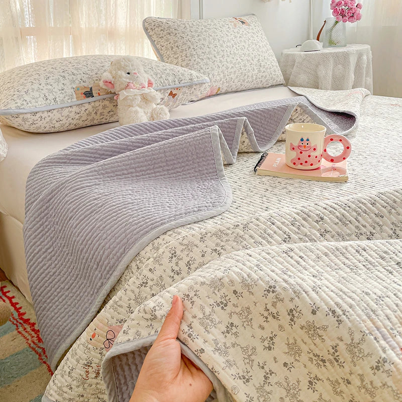 100% Cotton Thickened Bedspread & Cover Set