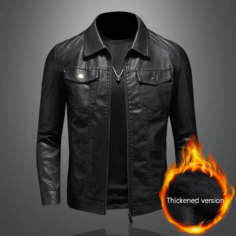 Men’s Premium Leather Motorcycle Jacket