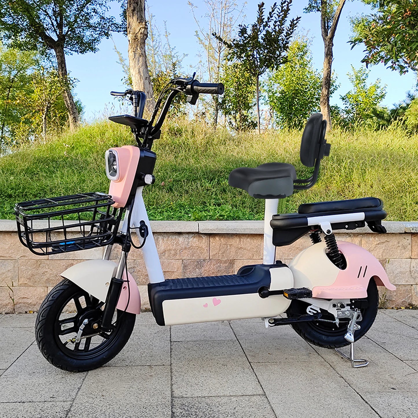 Black Wide Comfort leather Tricycle Bike Seat with Backrest Bicycle Saddle Seat Pad Mountain Bike Seat Cushion