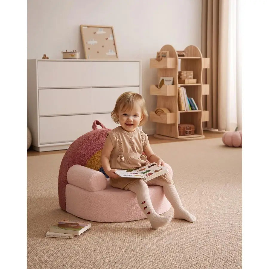 Snuggly Soft Toddler Sofa Chair . Plush Supportive Kids Lounge Seat for Playrooms & Bedrooms