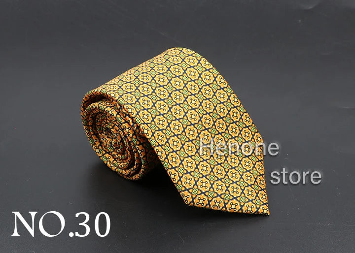 Luxury Floral & Paisley Men’s Silk Necktie .Wedding & Business Tie