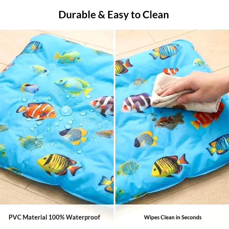 Self-Cooling Gel Pet Mat for Dogs & Cats.Washable Breathable Summer Cooling Pad