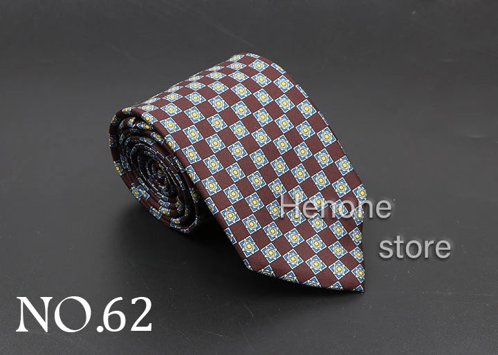 Luxury Floral & Paisley Men’s Silk Necktie .Wedding & Business Tie
