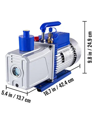 SucceBuy 2 Stage Vacuum Pump 10 CFM 1HP Vane Pump For HVAC