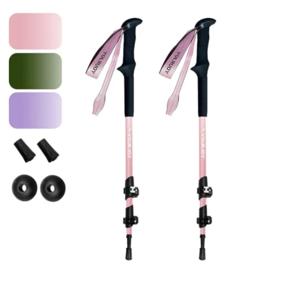 Adjustable Lightweight Hiking Poles Set . Trekking Poles for Hiking, Backpacking & Outdoor Adventures