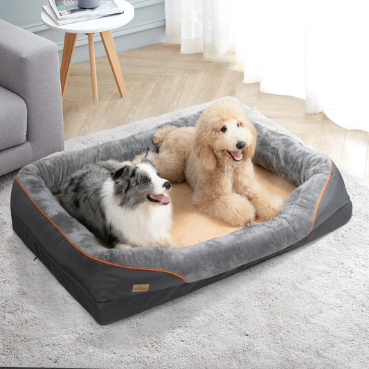 Large Orthopedic Dog Bed with Removable Washable Cover