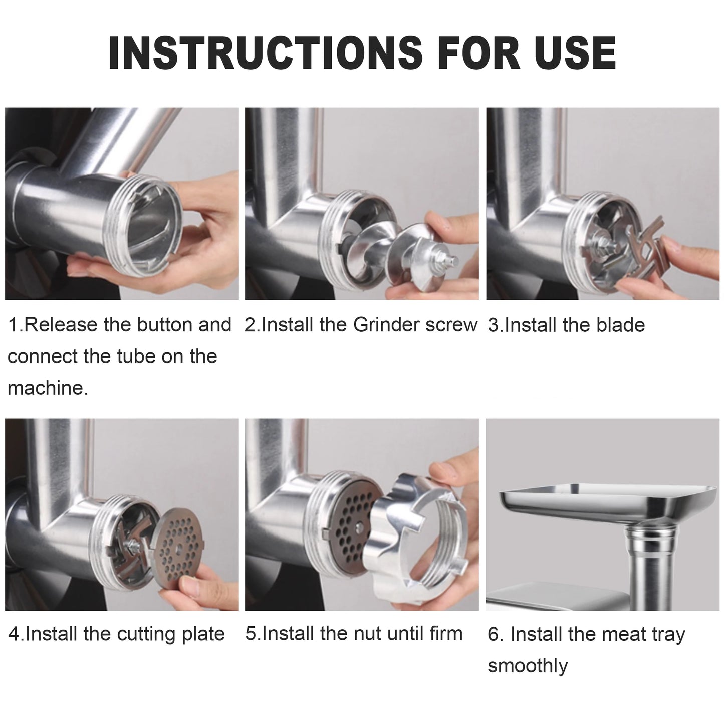 WinHolder 3000W Powerful Electric Meat Grinder, Heavy Duty Meat Mincer, Sausage Stuffer Maker, Food Grinder Sausage & Kubbe Kit