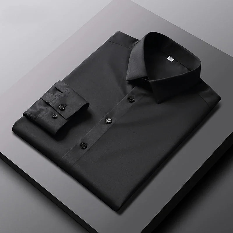 Men’s Casual Wrinkle Resistant Long Sleeve Dress Shirt. Modern Slim Fit