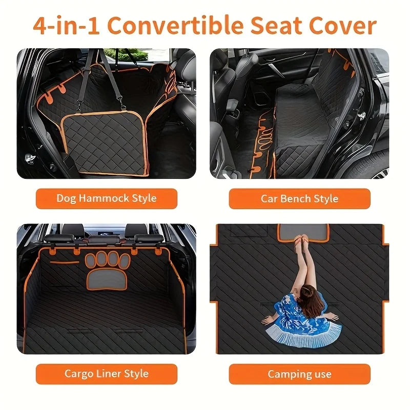 Heavy Duty Waterproof Dog Car Seat Cover Hammock