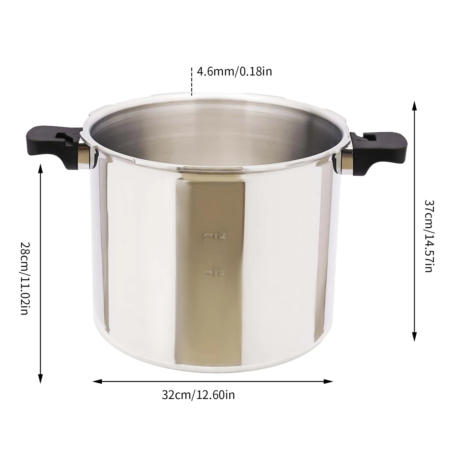 22L Heavy Duty Aluminum Pressure Cooker & Canner