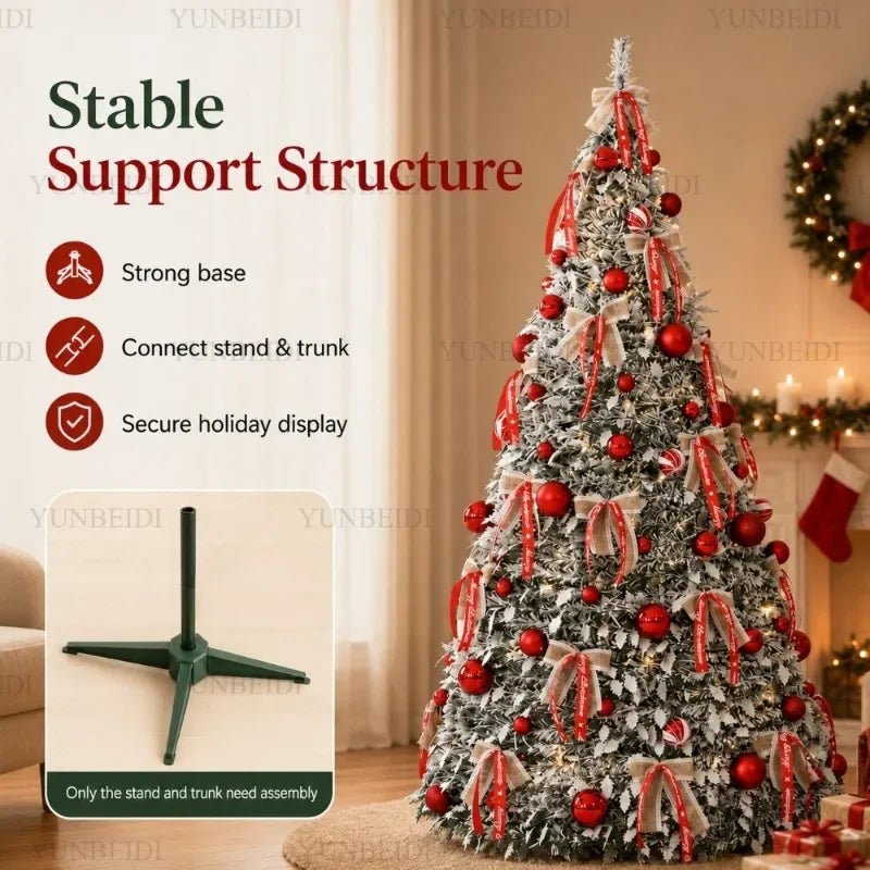Foldable Pop-Up Christmas Tree .Easy Setup Holiday Décor