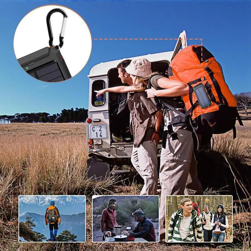 10000mAh Solar Power Bank Portable Charger – Outdoor Emergency Charging Battery Pack