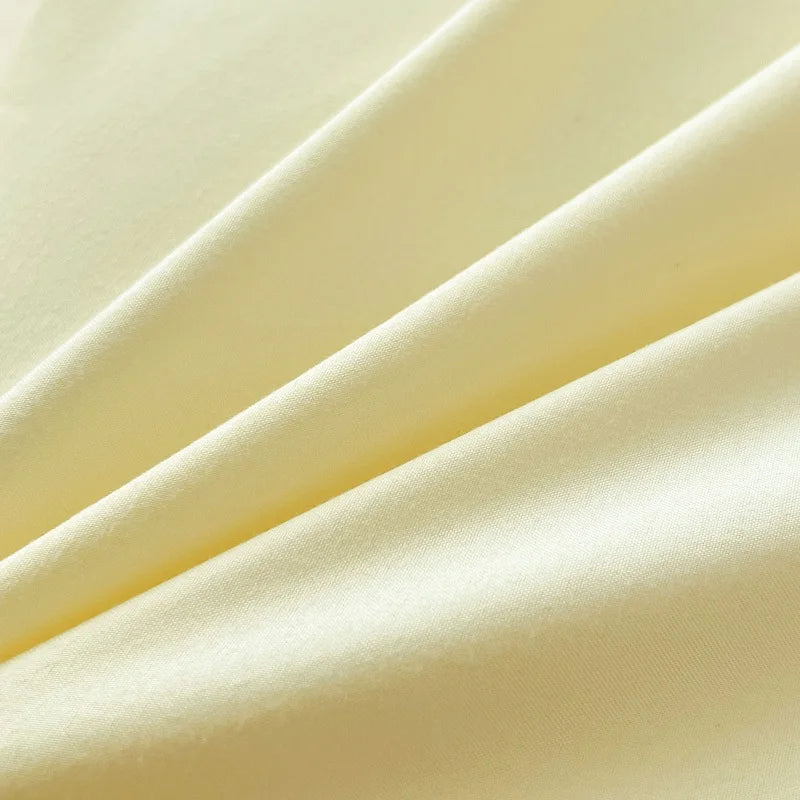 4-Piece Soft Brushed Duvet Cover Set . Solid Color Bedding