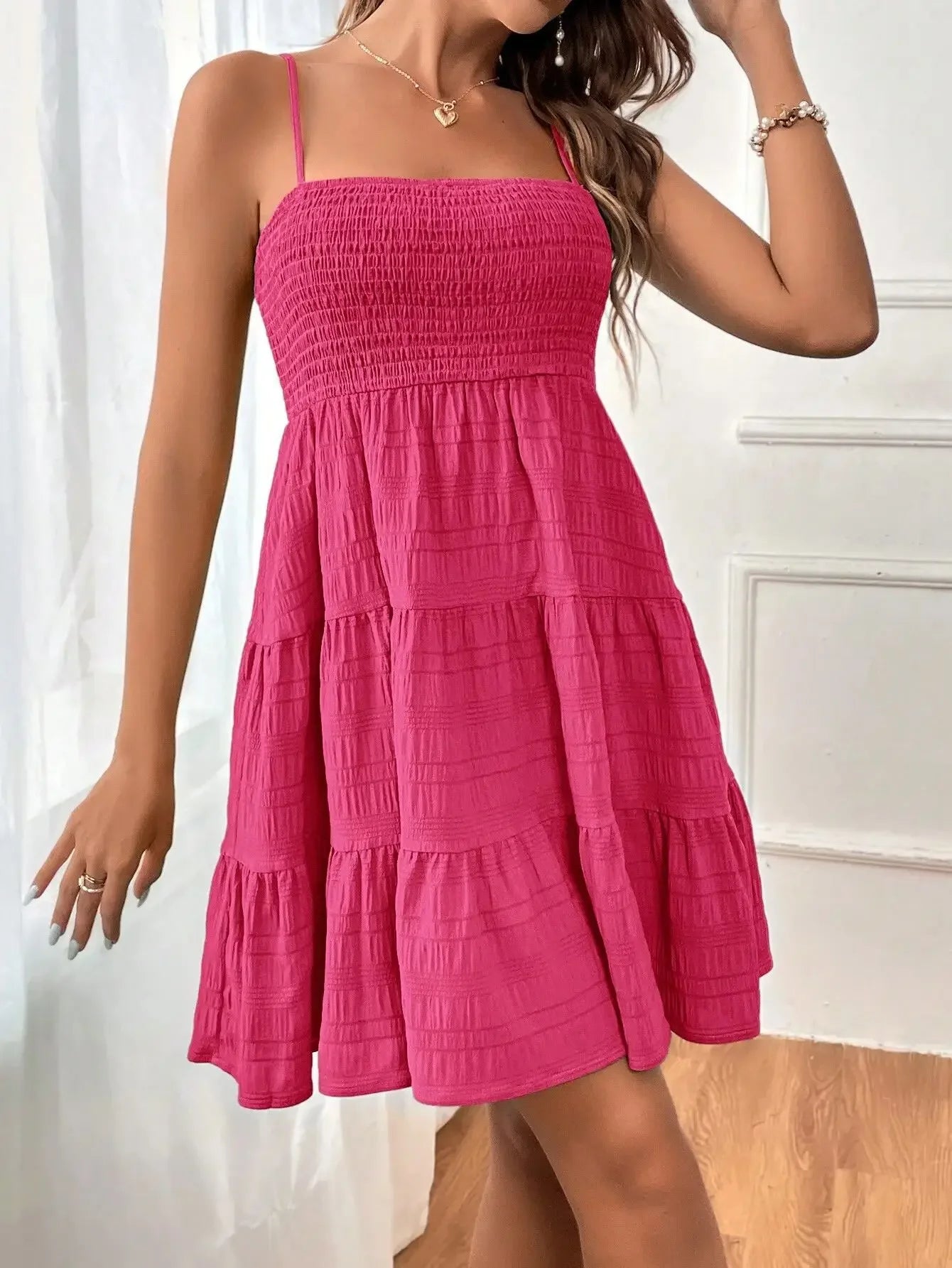Women’s Strapless Flowy Mini Dress | Casual Summer A-Line Beach Dress