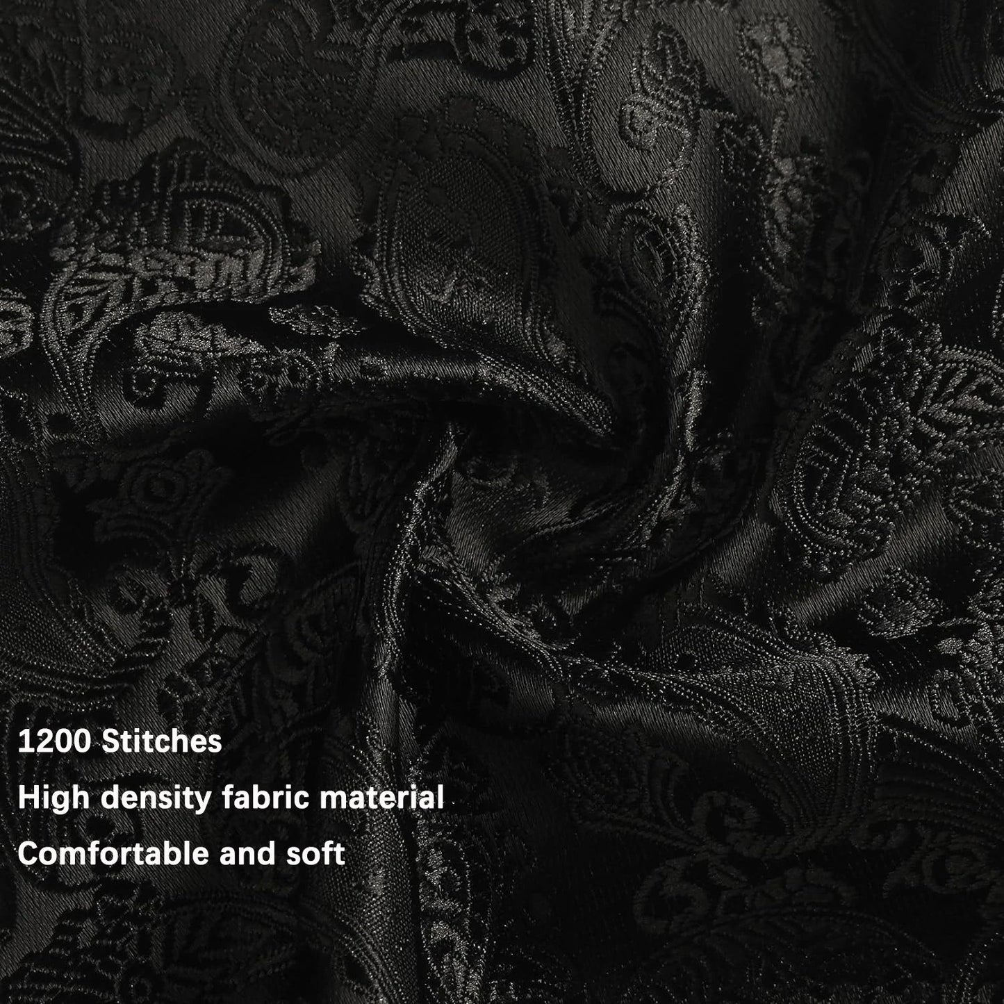 Men’s Luxury Paisley Silk Necktie.Elegant BusinessWedding & Formal Dress Tie for Men