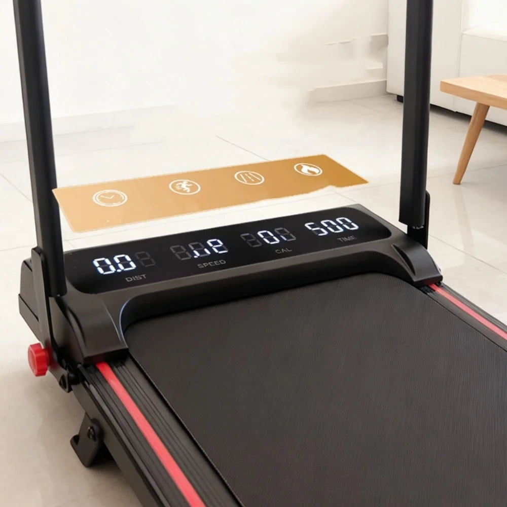 Foldable Walking Pad Treadmill. Compact Home Fitness Running Machine with Quiet Motor