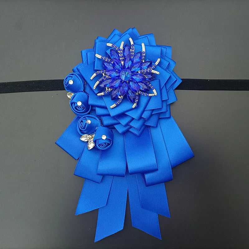 Luxury Handmade Jeweled Men’s Bow Tie | Premium Crystal Brooch Formal Wedding & Business Bow Tie